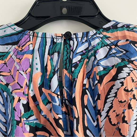 New! Banjanan Irene Multicolor Floral Print Belted Waist Mini Dress 27011 - Picture 8 of 12